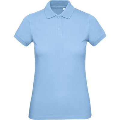 B&C Collection B&c inspire polo / Дамска поло тениска от органичен памук - небесно синьо m (01044041002)