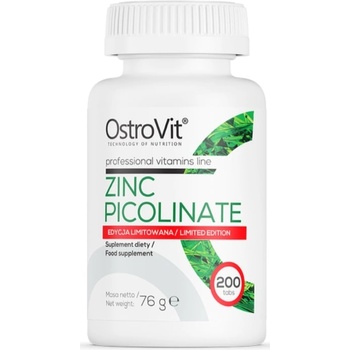 OstroVit Zinc Picolinate Limited Edition, 15 mg, 200 таблетки, OstroVit