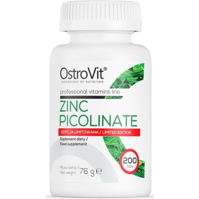 OstroVit Zinc Picolinate Limited Edition, 15 mg, 200 таблетки, OstroVit