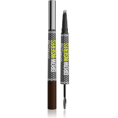 Maybelline new york Brow Inserts маркер за вежди с четка 2 в 1 цвят 06 Black Brown 1.25ml