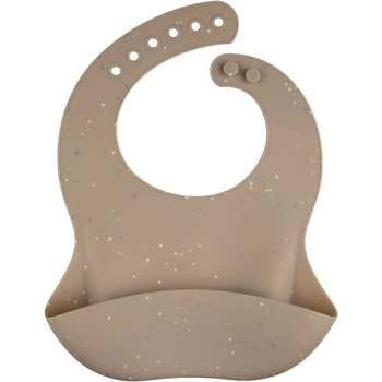 Canpol Силиконов лигавник с джоб Canpol - Dots, бежов (51/029_bei)