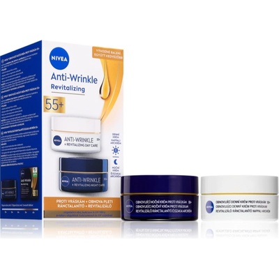 Nivea Anti-Wrinkle Revitalizing изгодна опаковка против бръчки 55+
