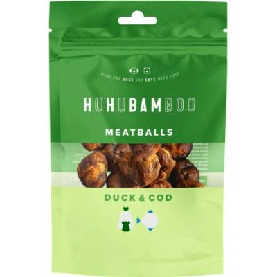 Huhubamboo masové koule s kachním a treskou 75 g