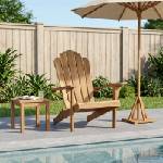 vidaXL Градински Adirondack стола Натурално Солидно тиково дърво (42041355)