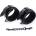 SuperLove Neo Diamond Handcuffs Black