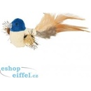 Trixie Plyšový ptáček s peřím a catnipem 8 cm