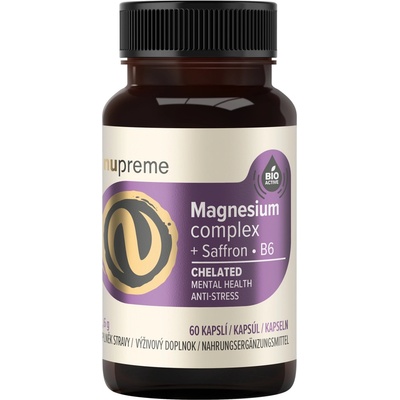 NUPREME Magnesium + šafrán chelát 60 kapslí