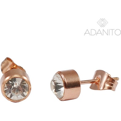 Scream SU236 Rose gold náušnice pecky z chirurgickej ocele