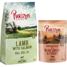 Purizon Adult jahňacie a losos bez obilnín 12 kg