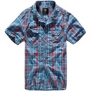 Brandit košile Roadstar shirt 1/2 sleeve červenomodrá
