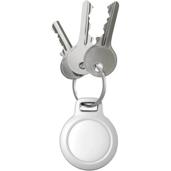 Nomad Висококачествен ключодържател за Apple AirTag и ключове - Nomad AirTag Rugged Keychain (бял) (NM01034285)