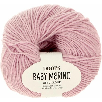 Drops Baby Merino UNI 26 púdrovo ružová