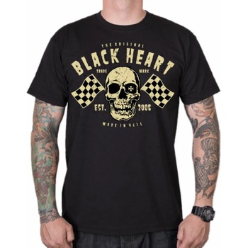 Image 1 of Black heart Мъжка тениска black heart - flag skull - ЧЕРЕН - 8893