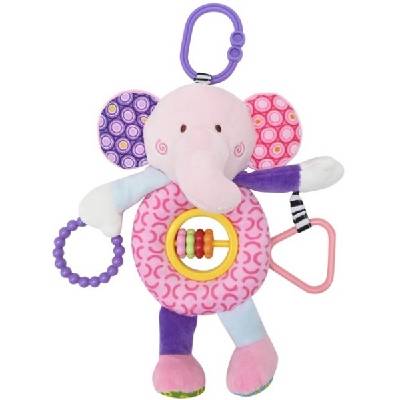 Играчка с активности Lorelli Toys - Слонче, розово (10191410005)