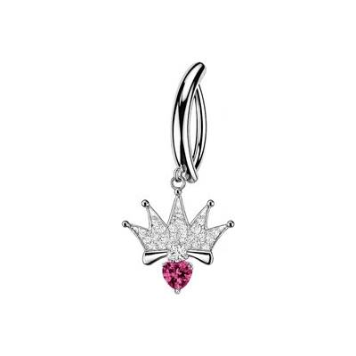 Šperky4U Piercing do pupíku korunka se srdíčkem WP0137