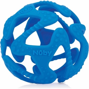 Nuby hryzačka silikón lopta tmavo modrá