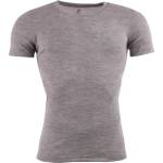 Engel Мъжко копринено термобельо Engel Shirt S/S Merino base layer - Hellgrau Melange - размер 46/48 (EU) (014-0746-0112)