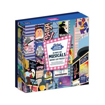 Chronicle Books 50 Must-See Musicals Bucket List Box Ridley's Games Pevná