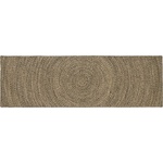 vidaXL Килим за площ Естествено и черно 80 x 200 cm юта (42010619)