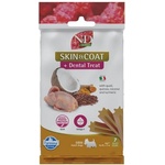 Farmina N&D Quinoa Skin & Coat Dental Care Treat With Quail, Coconut and Turmeric Mini - Дентални стикове за кучета от дребни породи с пъдпъдък, киноа, кокос и куркума - 60 гр, Италия - KND0006008