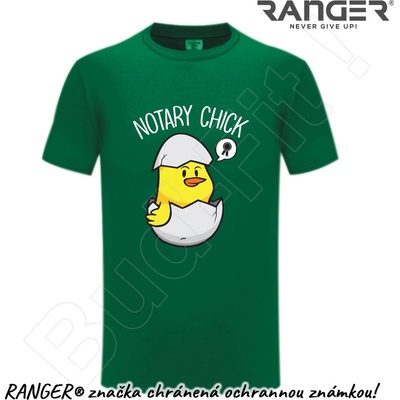 Ranger tričko motív Notary Chick zelená