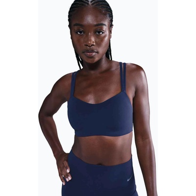 Nike Спортен сутиен Nike Zenvy Strappy Training Bra midnight navy/white