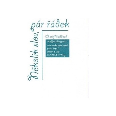 Několik slov, pár řádek - Bahbouh Charif