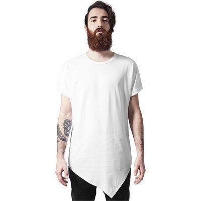 Urban Classics Prodloužené pánské triko asymetrický bílá