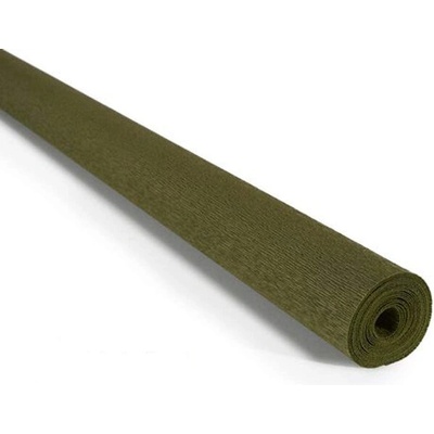 Italský krepový papír Cartotecnica Rossi 90g (50 x 150cm) - olivová 368