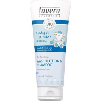 Lavera Baby & Kinder Neutral vlasový a tělový šampon 200 ml