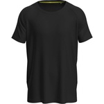 Stedman mesh raglan st8410 / Мъжка спортна риза раглан - черна (st8410bloxxl)