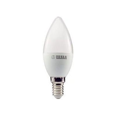 Tesla LED CL140530-7, žiarovka CANDLE sviečka, E14, 5W, 230V, 400lm, 25 000h, 3000K teplá biela