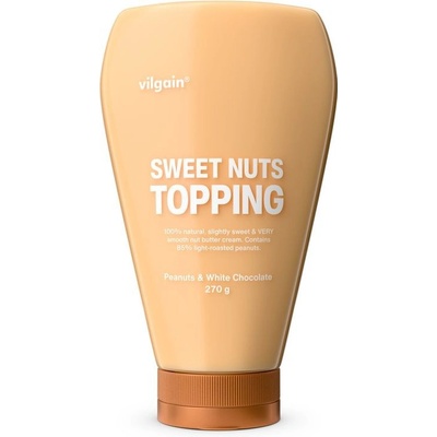 Vilgain Sweet Nuts Topping Arašídy s bílou čokoládou 270 g – Zboží Dáma