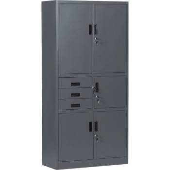 Метален шкаф Carmen CR-1281 Е SAND - графит