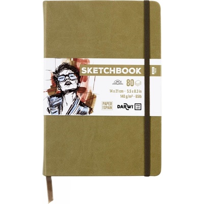 Darwi Dfy Скицник 80 14 x 21 cm 140 g Khaki (DF80014210005C)