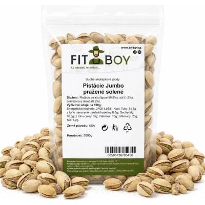 FITBOY Pistácie JUMBO pražené solené 5000 g