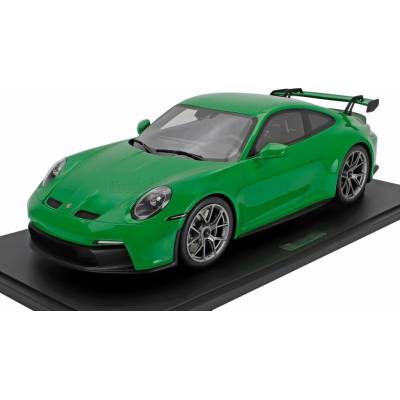 GT SPIRIT PORSCHE 911 992 GT3 COUPE 2022 CON VETRINA WITH SHOWCASE GREEN 1:8
