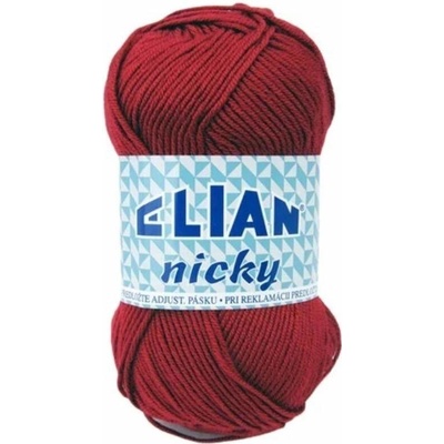Pletací příze Elian Nicky 174 - vínová