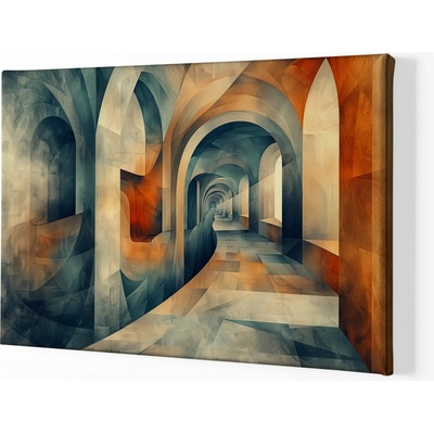 Obraz na plátně - Světla nekonečných chodeb FeelHappy.cz Velikost obrazu (šířka x výška): 150 x 100 cm
