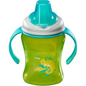 Vital Baby Чаша за лесно отпиване с подвижни дръжки 260 мл. Зелена Vital Baby (V-443969)