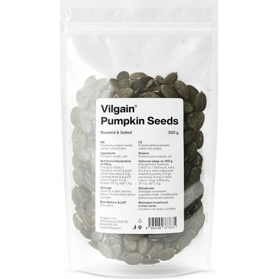 Vilgain Tekvicové semienka pražené solené 300 g