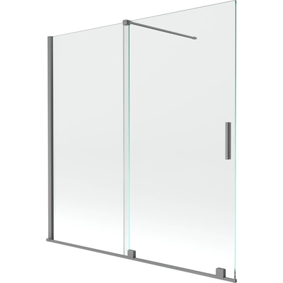 Mexen Velar душ кабина 2-крила плъзгаща се 160 x 150 см, прозрачна, gun metal - 896-160-000-01-95 (896-160-000-01-95)