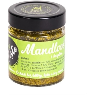 Hradecké Delikatesy Mandlové pesto s bazalkou 100 g