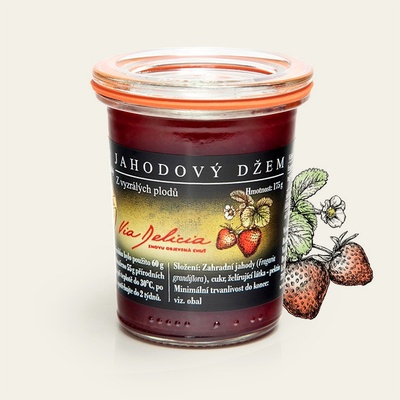Via Delicia jahodový Džem 175 g