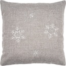 Forbyt Vianočná Vločky sivá 40 x 40 cm