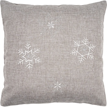 Forbyt Vianočná Vločky sivá 40 x 40 cm