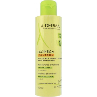 A-Derma Exomega Control Emollient Shower Oil zvláčňující sprchový olej pro suchou pokožku se sklonem k atopii 500 ml