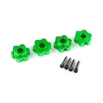 Traxxas алуминиеви главини на колела зелени (4)