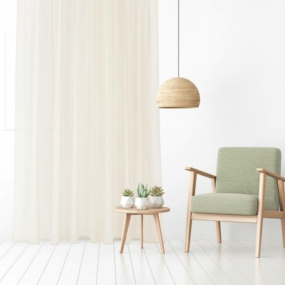 Záclonová látka Style nemačkavá v. 320 cm – Máslová