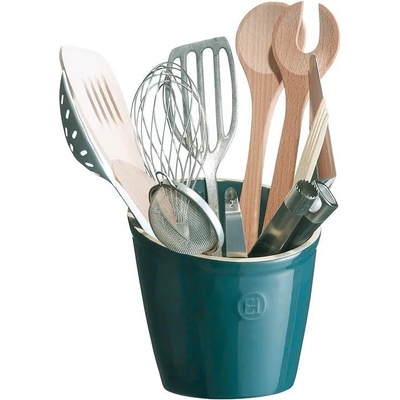 Emile henry (Франция) Керамичен съд за прибори emile henry utensil pot - цвят синьо-зелен (eh 0218-97)